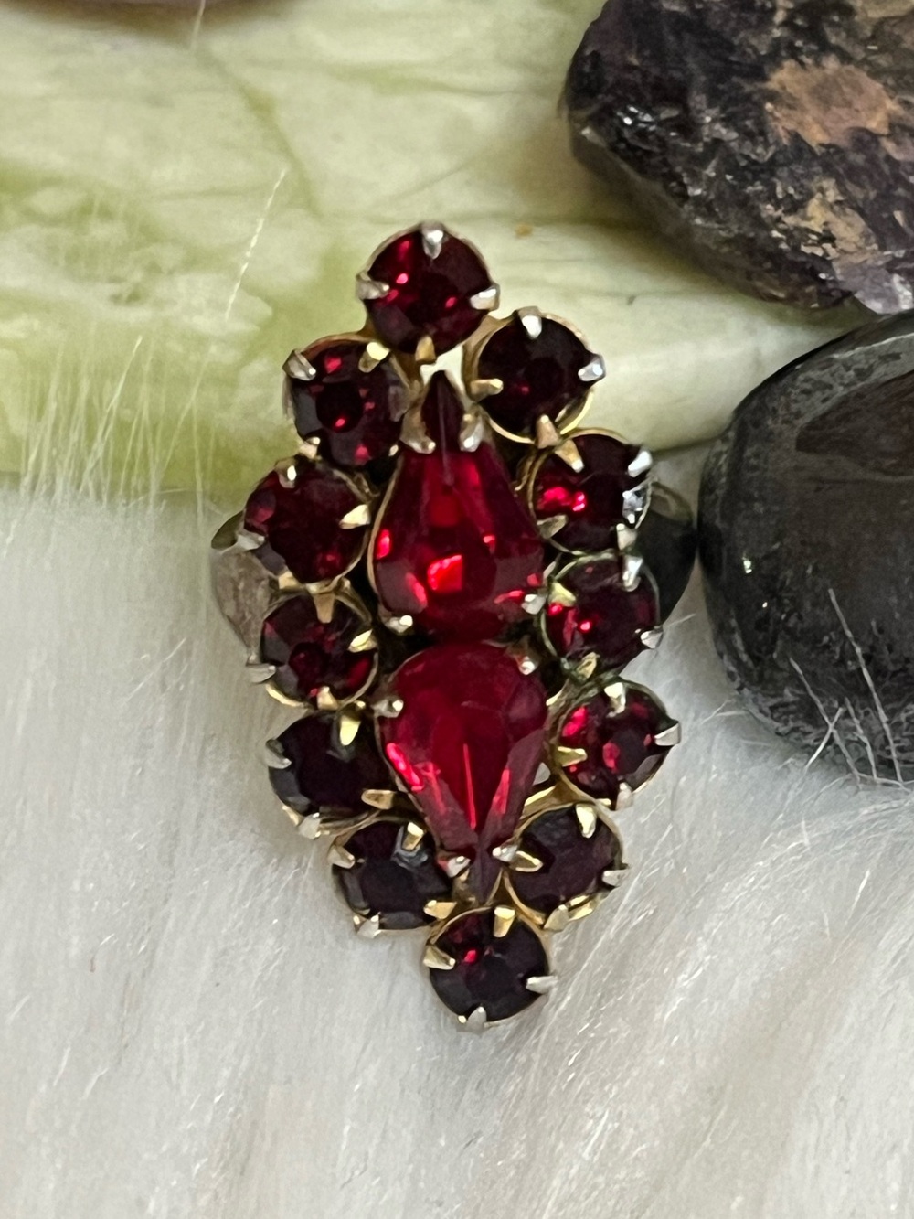 Sterling Shank NRL Garnet Ring